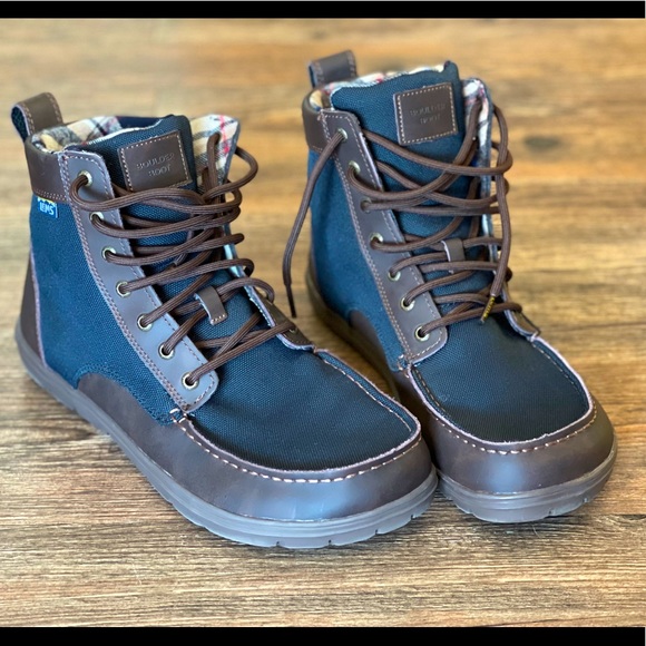 lems boulder boot navy stout